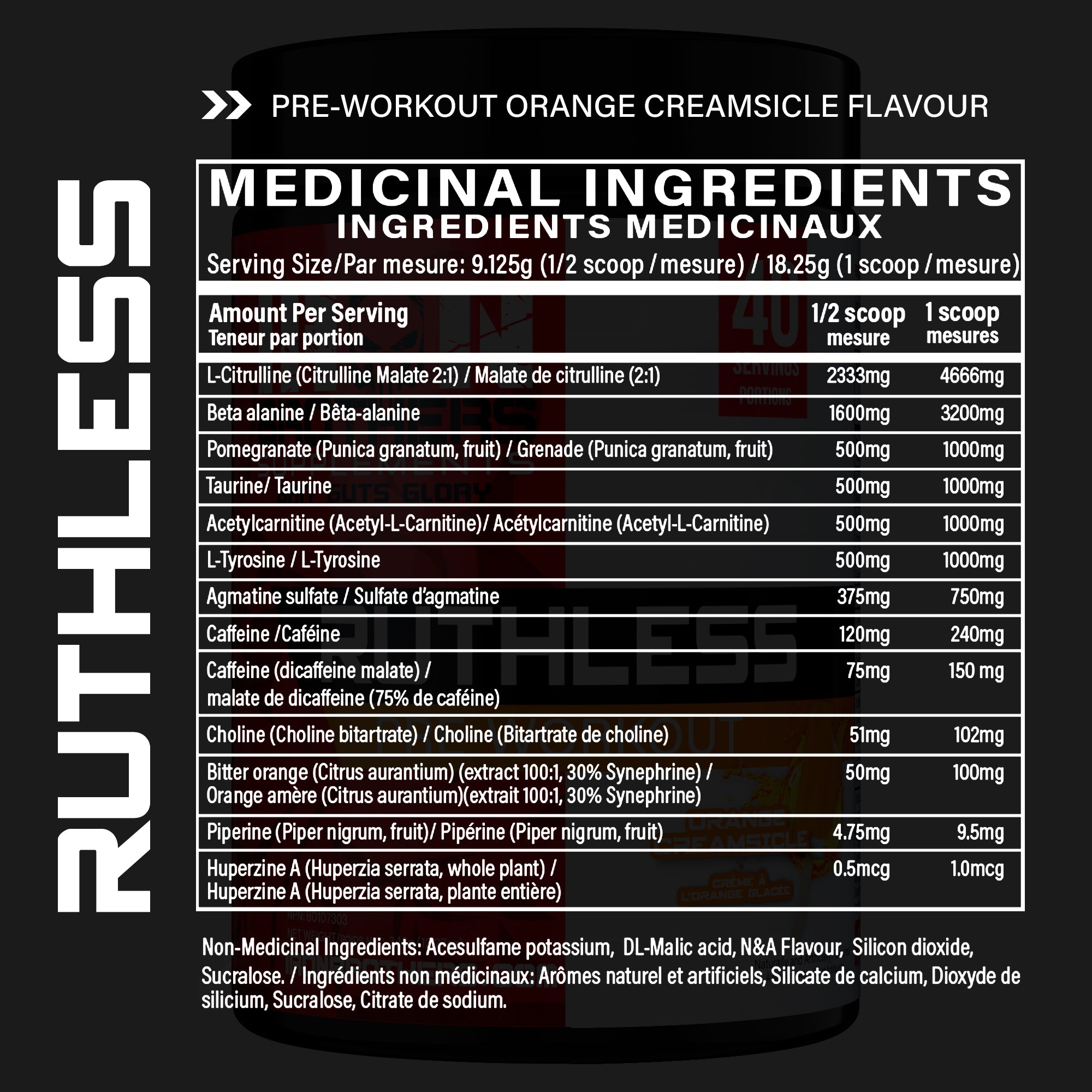 Ruthless Pre-Workout (New Flavors)