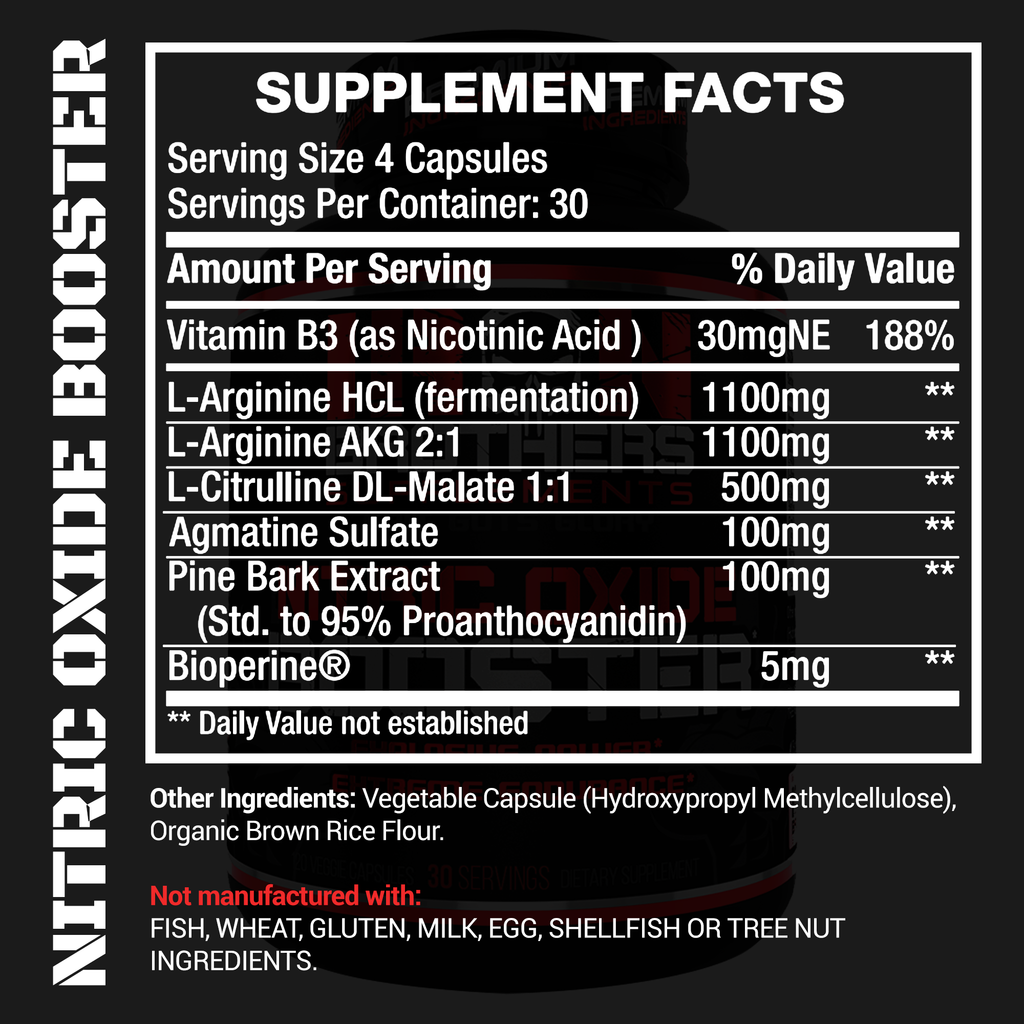 Nitric Oxide Booster Iron Brothers Supplements | Canada