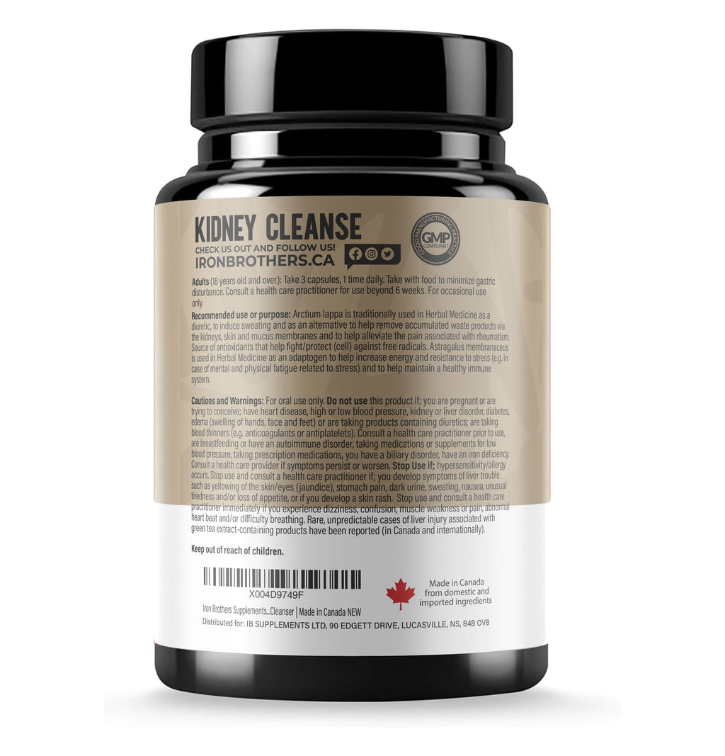 Kidney Cleanse Iron Brothers Supplements | Canada